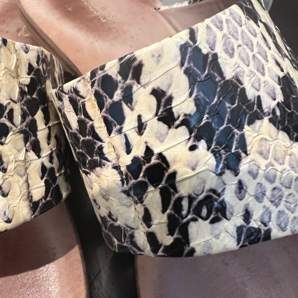 DIANE VON FURSTENBURG Snake Print Sandals - Picture 10 of 11